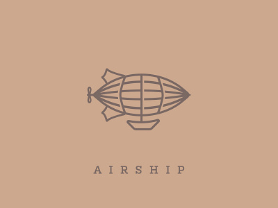 Airship airship analog beijing blimp brewery craftbeer logo logodesign steampunk vector