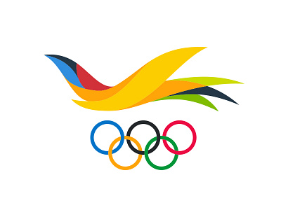 US Virgin Islands Olympic Logo bird flight icon logo olympics