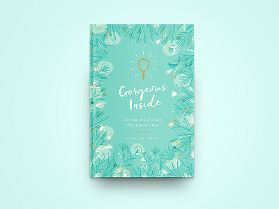 Book Cover Design blue book cover bookcover feminine flowers