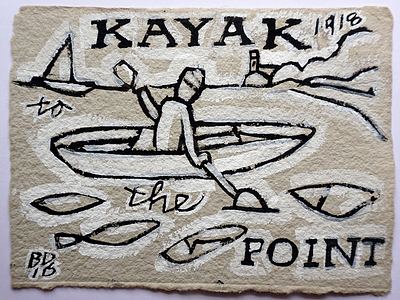 Kayak gouache