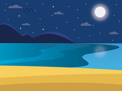 Beach graphicdesign illustrator photoshop vectorart visual