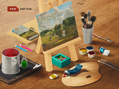Day 046 daily mockup diy free freebie mockup premium psd scene creator scene generator