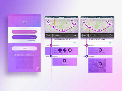 Oneday UI design 01 timeline