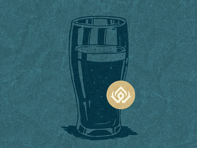 Westfax Pint beer brewery icon identity illustration jevons joshua logo paper pint texture