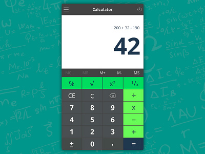 Daily UI #004 - Calculator 004 dayli ui