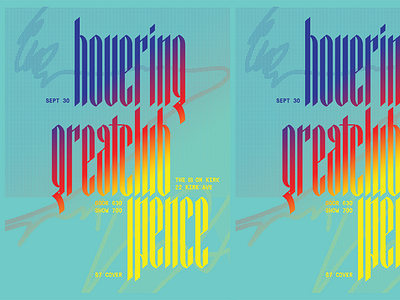 Sat Aug GMT-0400 (EDT) blackletter flyer gradient poster