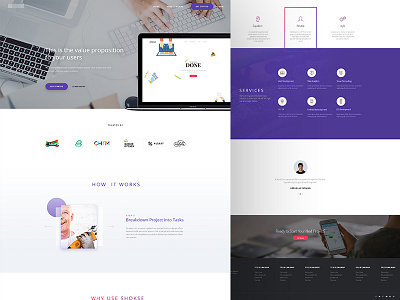 A Minimal Landing cool design landing minimal page typo ui ux website