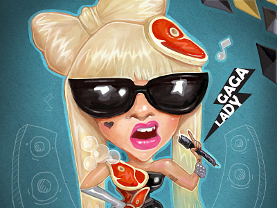 Lady GAGA art gaga illustration lady music