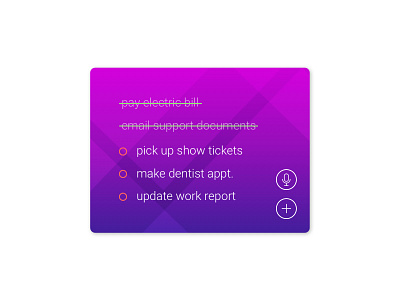 Todo List 042 checklist clean daily100 dailyui dailyui100 gradient minimal to do list todo list ui ux