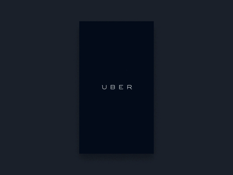 Uber - Splash Screen splash screen throwback uber