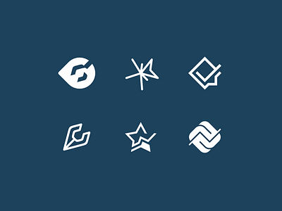 Logomark project check design icon linechart logo map mark pin simple star tech tool