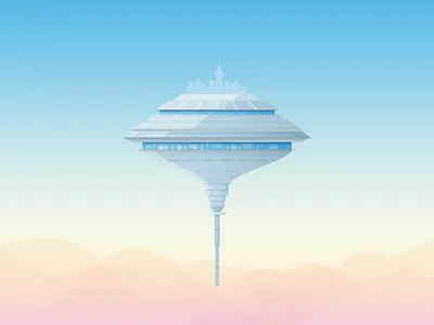 Day 43: Empire Strikes Back bespin good day illustration star wars vector