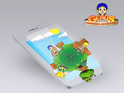 Genus Mobile Concept application children education games gaming mobile perspective screen ui ux