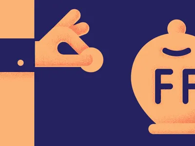 illustration FF design flat grain illustration logo