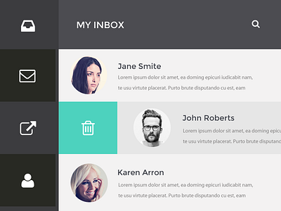 Inbox email inbox menu messages ui