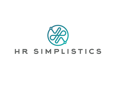 HR Simplistics Logotype ambigram hr logo monogram tech