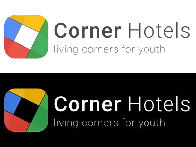 Corner Hotels, finding the best hotels in city logo