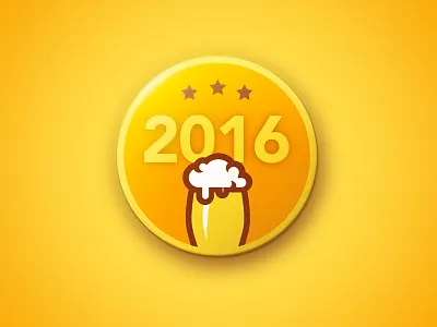 Beer Day Badge badge branding illustration type