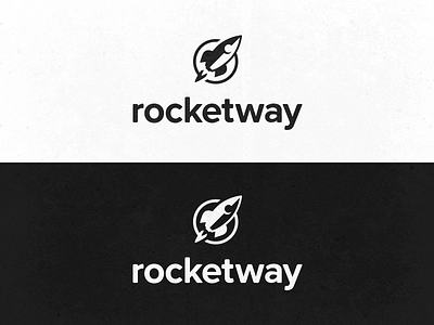 RocketWay Logo Update lettering logo redesign rocketway script update