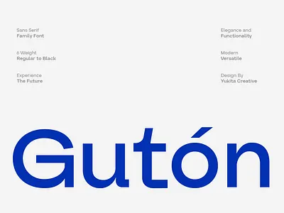 Guton Sans Serif Font Family branding font fonts graphic design guton logo sans serif typography