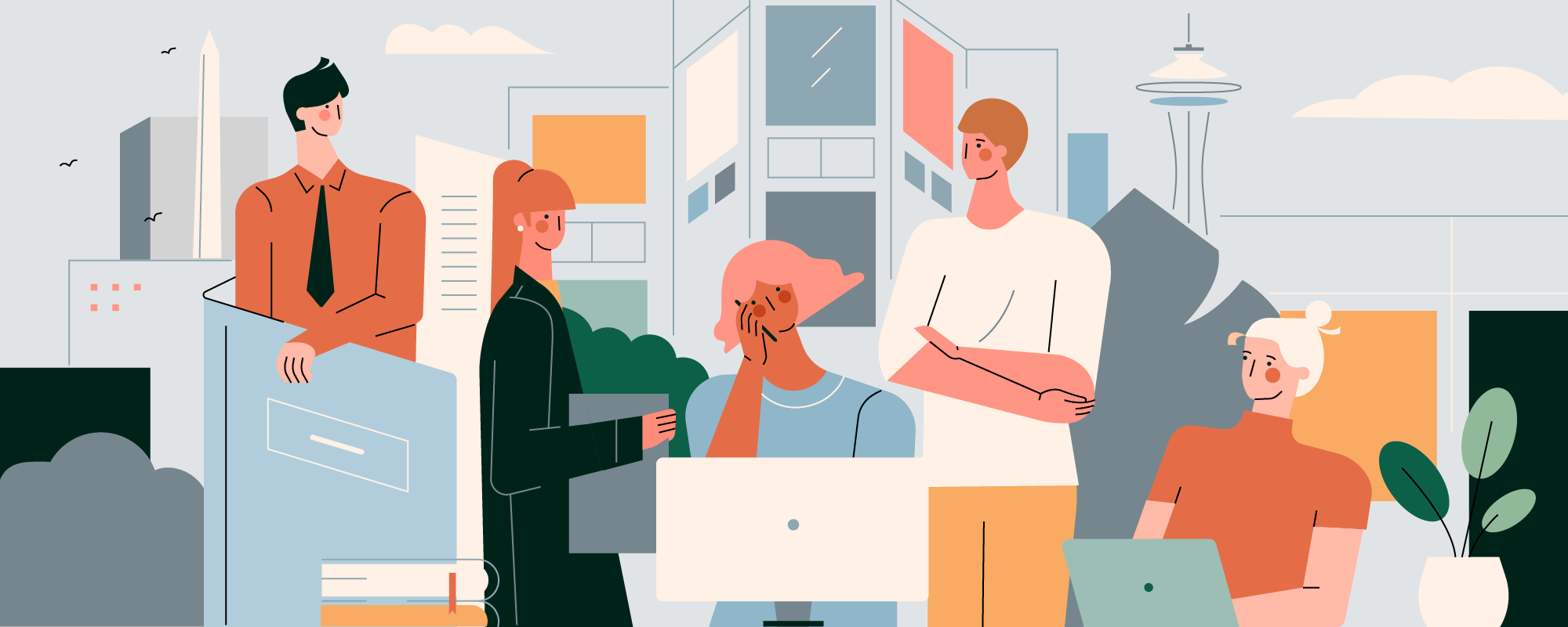 LINKSBRIDGE 网页插画| #03 branding design flat graphic design illustration vector