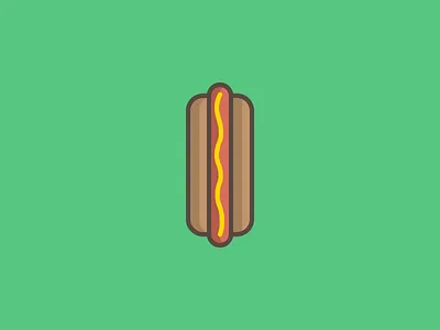 August 20: Wiener Dog 365cons bbq daily icon diary dog food hot dog icon wiener