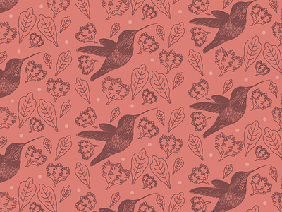 Hummingbird Pattern bird hand drawn hummingbird pattern repeating