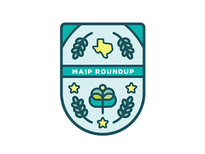 MAIP Roundup atx badge illustrator maip meetup patch texas