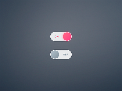 On/Off Switch app daily ui dailyui day015 interface minimal off on settings switch ui ux