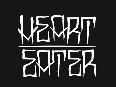 Heart Eater design eater heart logo neo script style tattoo traditional