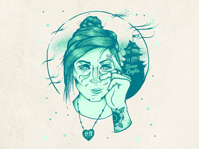 Dear Layla 93 cartoon dear dearest diamond drawn eyes face girl hair hand love