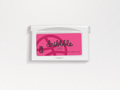 GBA Cartridge cartridge cassette debut dribbble game boy gba hello invite photoshop