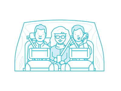 Carpool app cab car character icon illustration phone pool taxi transport uber user