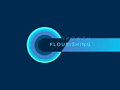 Growth blue flourish growth