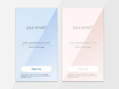 #dailyui #001 001 challenge dailyui mobile register signup ui