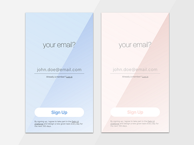 #dailyui #001 001 challenge dailyui mobile register signup ui