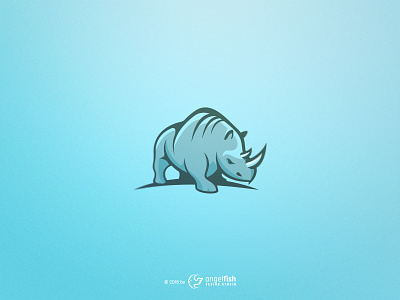 Rhino Logo - unused concept animal animal logo logo mark rhino rhino logo sports logo symbol