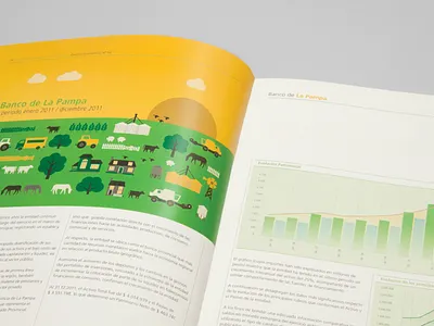 Banco de La Pampa - Editorial editorial illustration