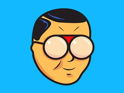 gl"ASS"es character glasses illustration