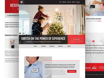 SE Home Page electric home page responsive ui ux visual design web design website