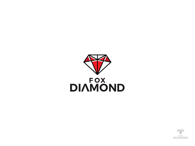 FoxDiamond Logo animal diamond fox logo logodesign