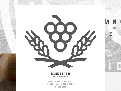 Szekszard. Logo design concept calligraphy identity illustration logo szekszard typeface typography vector art