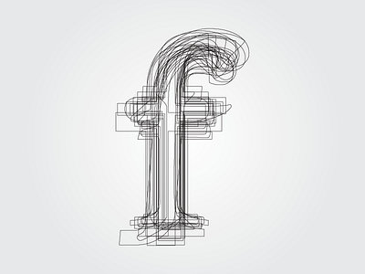 F f lettering line typography