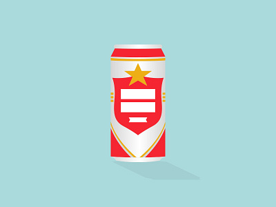 Lonestar beer cold one flat graphic illustration lonestar