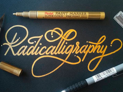 Radicalligraphy calligraphy handlettering lettering monoline radical typography