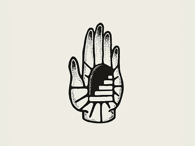 Enter advice hand hand drawn illustration ink stairs tattoo