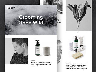 Balsem frankandoak grooming landing page