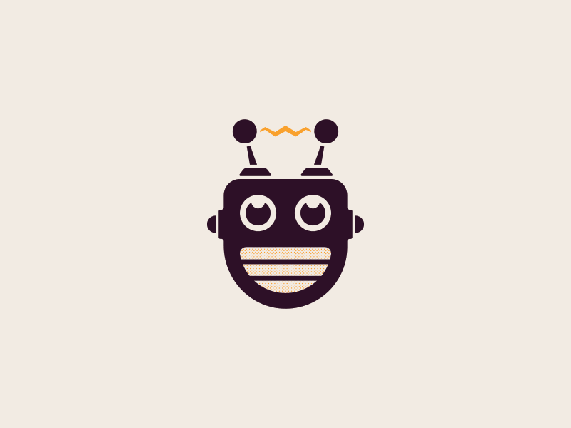 Robot electric happy illustration robot smile