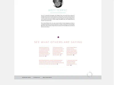 Movingthru Dance - web design 2 bold branding minimal type web design website design