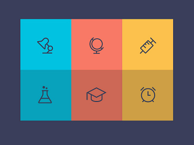 6 Modern Education Icons education eps free freebie icons line outline psd